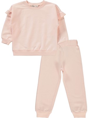 Civil Girls Kız Çocuk Eşofman Takımı 2-5 Yaş Pudra