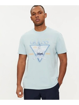 Guess Ss Bsc Yacht Club Te Erkek T-Shirt