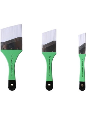 Weather Forecast 3 Adet Eğri Yağlı Boya Akrilik Boya Goaj Boya Fırçası Takımı Fırça Seti CIN690YS