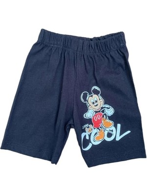 Alp Kids Mickey Mouse Cool Baskılı Şapkalı Yazlık Erkek Çocuk Takım