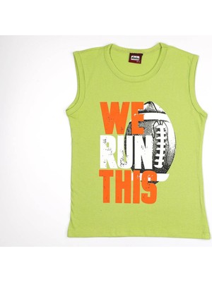 Alp Kids We Run This Baskılı Erkek Çocuk T-Shirt Atlet