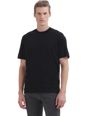 Ramsey Siyah %100 Pamuk T-Shirt