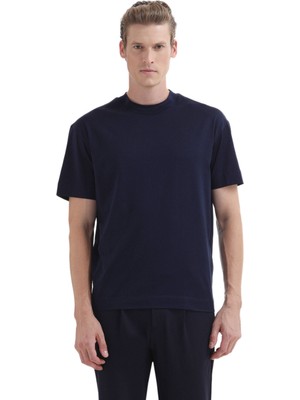 Ramsey Lacivert %100 Pamuk T-Shirt