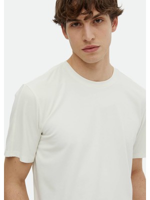 Ramsey Ekru Düz T-Shirt