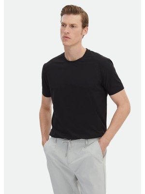 Ramsey Siyah Düz T-Shirt