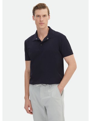 Ramsey Lacivert Düz T-Shirt