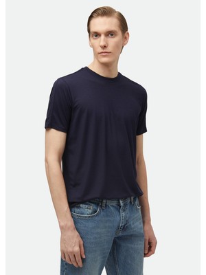 Ramsey Lacivert Düz T-Shirt