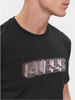 Guess Nikolas Erkek Aktif Regular Fit T-Shirt