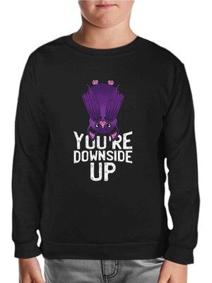 Lord T-Shirt Cadılar Bayramı - Herşey Ters Siyah Çocuk Sweatshirt