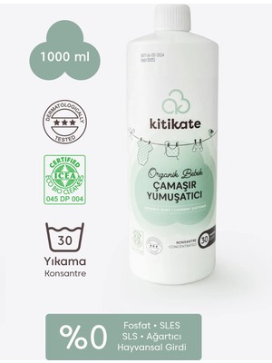 KitiKate Organik Bebek Çamaşır Yumuşatıcısı 1000ML