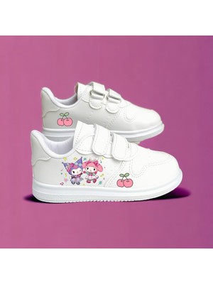 Amazoon Desing Tatlı Kuromikli Melodik Baskılı Sneaker Kız  Çocuk Spor Ayakkabı