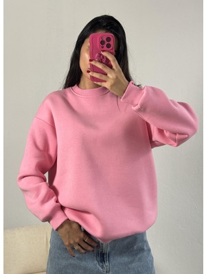 Minaaise Pembe Basic Oversize Sweatshirt 26088