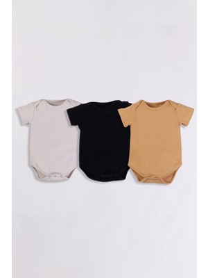 Gold Class Kidswear Çıtçıtlı Kaşkorse 3'lü Set Unisex Bebek Zıbın