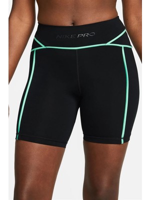 Nike Pro Dri-Fıt Mid Rise 7 Inç Membershp Kadın Siyah Kısa Tayt