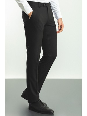 Yakamel Erkek Esnek Mevsimlik Italyan Kesim Kumaş Pantolon