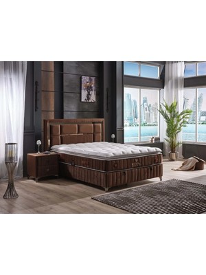 Royalinn Home Brown Diamond Xl Keten Lifli Organik Pedli Yatak Seti (Çift Kişilik)