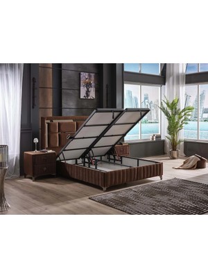 Royalinn Home Brown Diamond Xl Keten Lifli Organik Pedli Yatak Seti (Çift Kişilik)