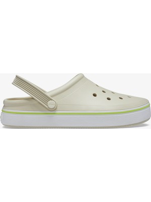 Crocs Offcourt Clog Unisex Krem Terlik.2y2