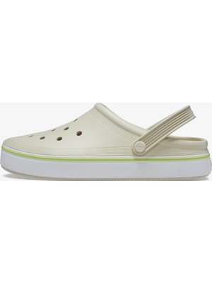 Crocs Offcourt Clog Unisex Krem Terlik.2y2