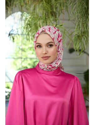 İpekhan Yaz Işıltısı Koleksiyonu Soft Eşarp Şeker Pembe Nar Çiçeği 1185-13