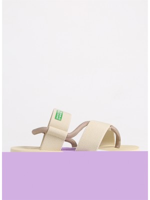 Benetton Bej Kadın Plaj Terliği BNI-10214 Beden: 39