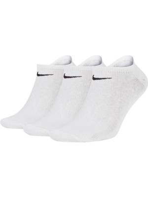 Nike Unisex Renkli Hafif No-Show Çorap 3'lü Paket Sx2554-101 Dayanıklı ve Rahat