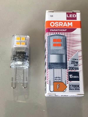 Osram 3 Adet G9 LED 1,9W=20W 200 Lümen 2700 Kelvin Sarı 15,000 Saat