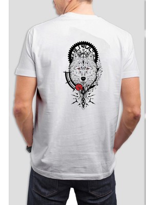 T-35 Kurt Baskılı Beyaz Unisex Tişört C723