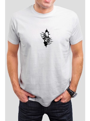 T-35 Kuru Kafa Baskılı Beyaz Unisex Tişört C725