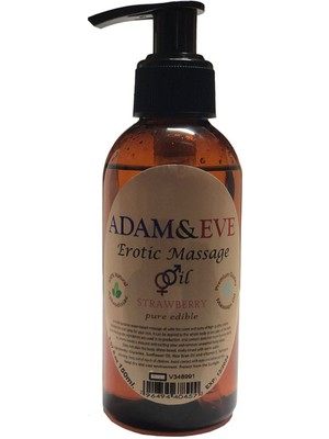 Adam & Eve Strawberry Adam&eve 150 ml ER0TIC Massage Oil  |  Boy Aromatik Çilekli Adam Eve ER0TIK Masaj Yağı
