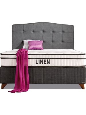 İmaj Linen Set (Baza+Yatak+Başlık) Çift Kişilik 140X190 cm