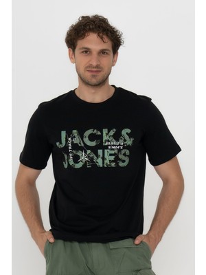 Jack & Jones Bisiklet Yaka Logolu Tişört - Techlogo-12215700