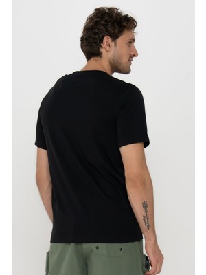 Jack & Jones Bisiklet Yaka Logo Baskili Tisört-12215700