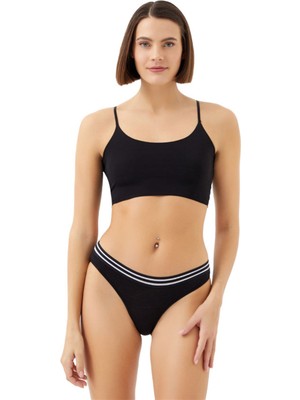 COTTONHILL Spor Basic Pamuklu Bikini Külot 3'lü Paket - 3