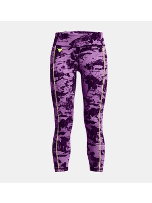 Under Armour Kız Çocuk Project Rock Lets Go Baskılı Bilekte Tayt 1380962-560
