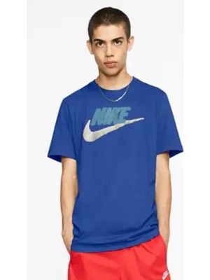 Nike Sportswear Swoosh Tshirt Erkek Tişört Mavi