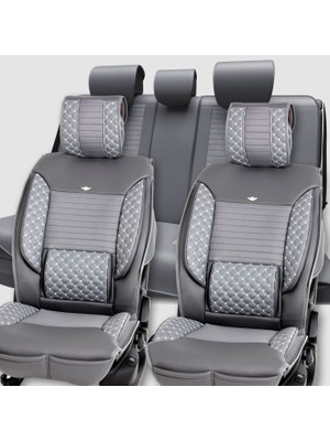 
fiat Linea Uyumlu Deri Oto Koltuk Kılıfı Ön Arka Set Füme Elite Model Sc