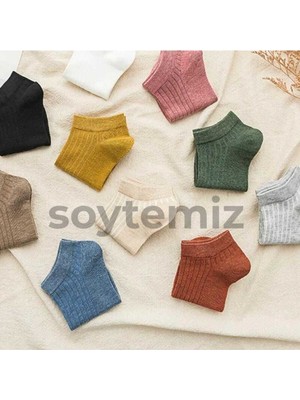 Soytemiz Patik Çorap Rahat Esnek Cotton 8 Çift