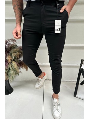 Yakamel Erkek Dar Kesim Slim Fit Yan Cepli Yeni Sezon Kumaş Pantolon