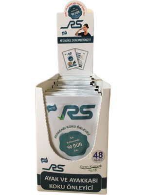 Rs Ayak ve Ayakkabı Koku Önleyici Toz 10GR 48'li Karton Stand