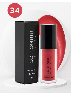 Cottonhill 34 Renk Tonu The Liquid Blush Sıvı Allık 5 ml Uzun Süre Kalıcı ve Konforlu