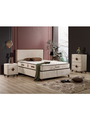 İmaj Siesta Plus Set (Baza+Yatak+Başlık) Çift Kişilik 200X200 cm