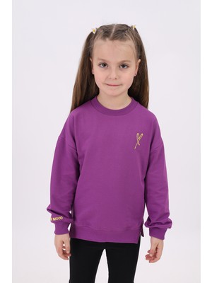 Toontoy Kids Toontoy Kız Çocuk Nakışlı Sweatshirt