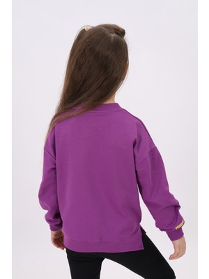 Toontoy Kids Toontoy Kız Çocuk Nakışlı Sweatshirt