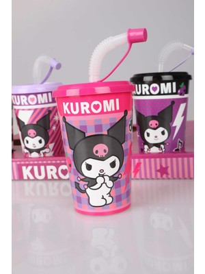 Kuromi Lisanslı Kuromı Pipetli Bardak