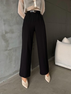 Yakamel Kadın Yüksek Bel Trend Palozzo Kumaş Pantolon