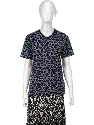 Oppland Kadın Turlu Viskon Penye Anne Bluz Bahar Gülü Desenli Kısa Kollu Likralı