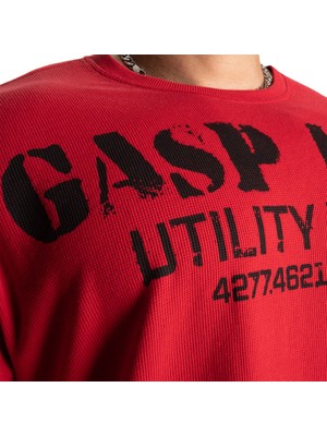 Gasp Iron Thermal Tee, Chili Red