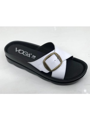 Voga 1721 Beyaz Comfort Casual Anatomik Terlik