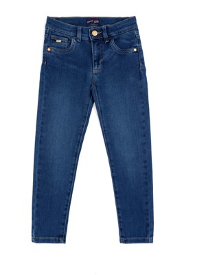 U.S. Polo Assn. Kız Çocuk Koyu Mavi Jean Pantolon 50283884-DN0023